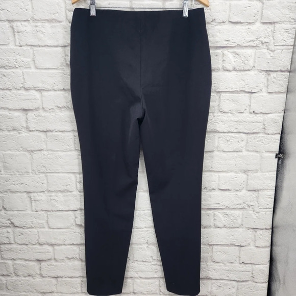 Vince Camuto Black Side Zip Front Pleated Pants Size 12 - Picture 2 of 13